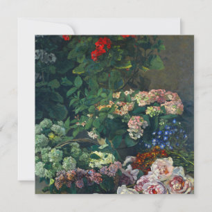 Invitation Monet Spring Flowers