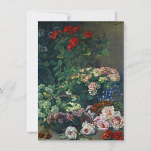 Invitation Monet Spring Flowers