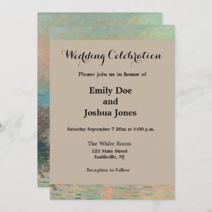 Invitation Monet Sunset Seine Beaux-Art Impressionnisme