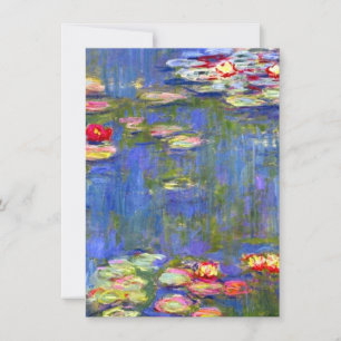 Invitation Monet Water Lilies