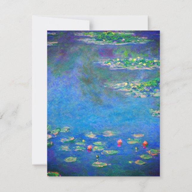 Invitation Monet Water Lilies 1906 (Devant)