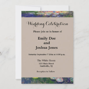 Invitation Monet Water Lilies Chef-d'oeuvre Peinture