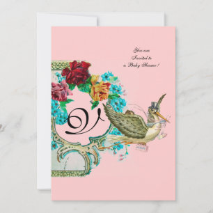 INVITATION MONOGRAM BABY SHOWER 3