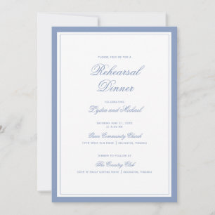 Invitation Monogramme à la crête de feuille Dîner de répéti