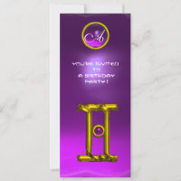 MONOGRAMME ALEXANDRITE GEMINI, améthyste jaune vif