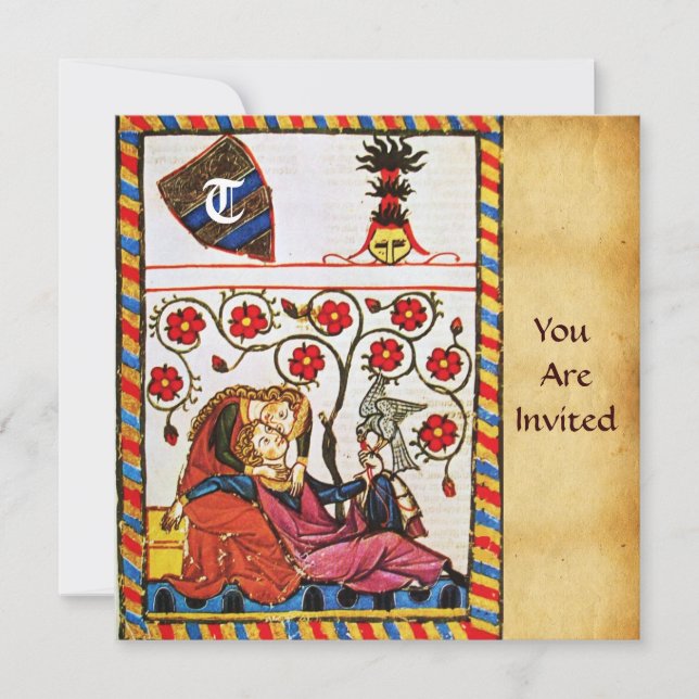 INVITATION MONOGRAMME AMOUR ÉTERNEL (Devant)