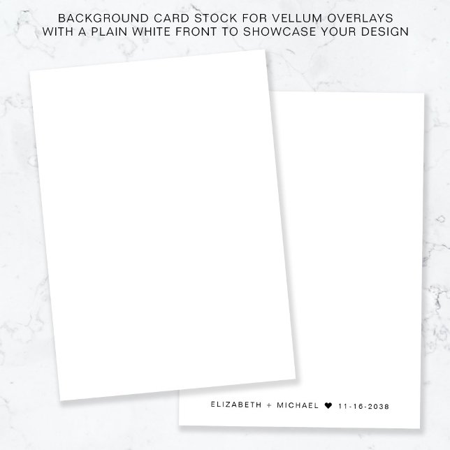 Invitation Monogramme Arrière - plan blanc pour superposition (Créateur téléchargé)