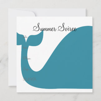 Invitation Monogramme baleine