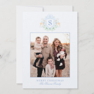 Invitation Monogramme de couronne de Noël du grand-millénaire
