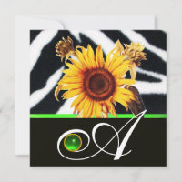 MONOGRAMME DE FOURRURES ZEBRA BLANC VERT
