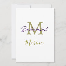 Monogramme de tribu de mariée simple en or pour la
