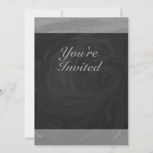 Invitation Monogramme gris ardoise