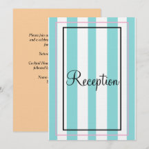 Monogramme Rayures Bleu Blanc Rose Réception