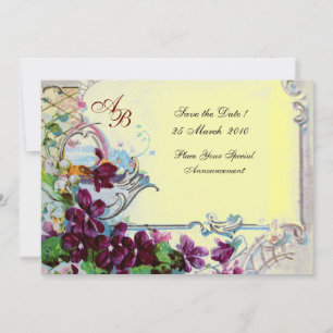 INVITATION MONOGRAMME ROMANTIQUE 4