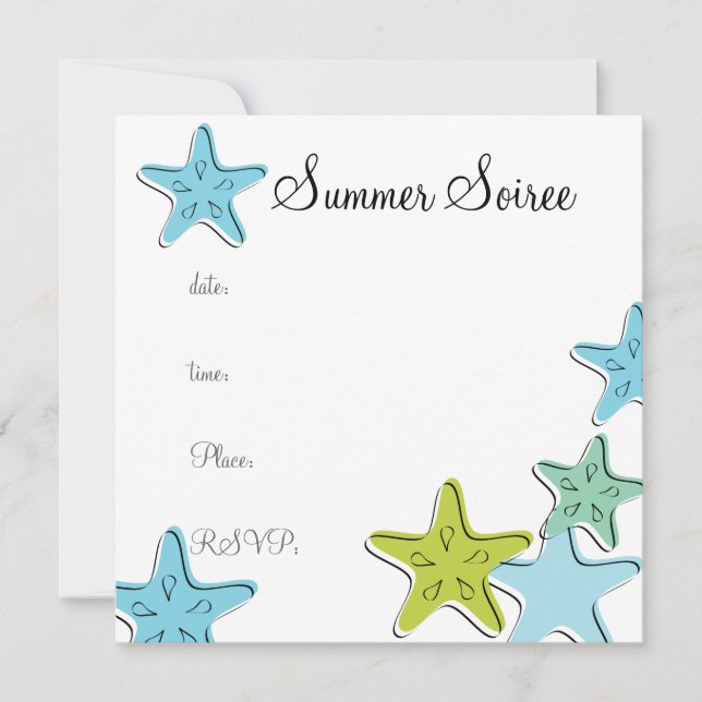 Invitation Monogramme Starfish (Devant)