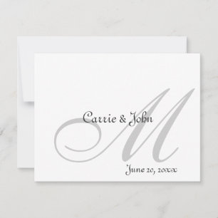Invitation Monogrammes ton sur ton