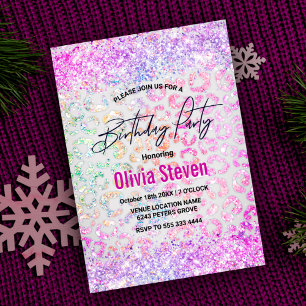 Invitation Monographie de parties scintillant Poster de anima