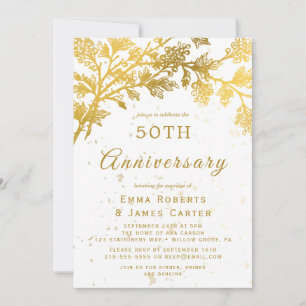 Invitation Monsieur et Madame : 50 ans de mariage 