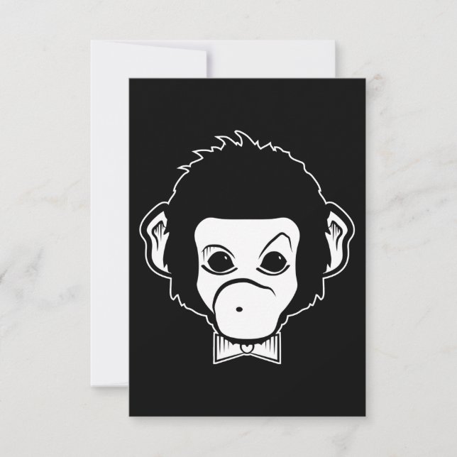 Invitation monsieur singe (Devant)