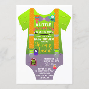 Invitation Monster Baby shower - Ils ont créé un Monster