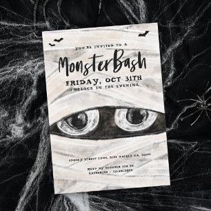 Invitation Monster Bash Éffrayant Wrapmy Maman Halloween Part