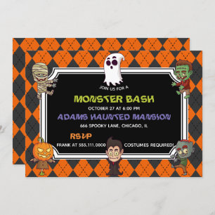 Invitation Monster Bash Halloween