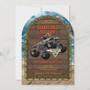 Invitation Monster Jam - Anniversaire de la Malédiction des P