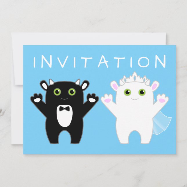 Invitation Monster Mariage (Devant)