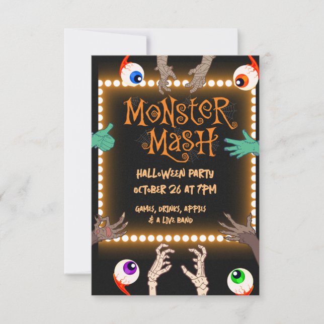 Invitation Monster Mash (Devant)