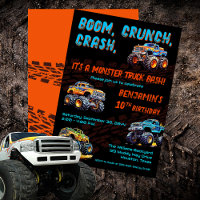 Monster Truck Bash Boy 10e fête d'anniversaire