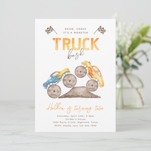 Invitation Monster Truck | Camions (Debout devant)