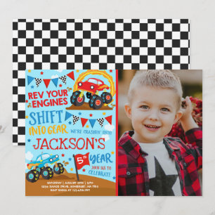 Invitation Monster Truck Monster Truck Anniversair