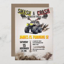 Monster Truck SMASH & CRASH Bash fête d'anniversai