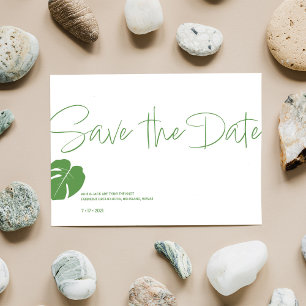 Invitation Monstera Mini ・ Save the Date ・ Modern Green