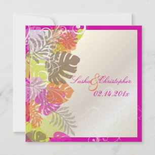 Invitation Monstère Pix-Dezines, Foliage Tropical+Fils