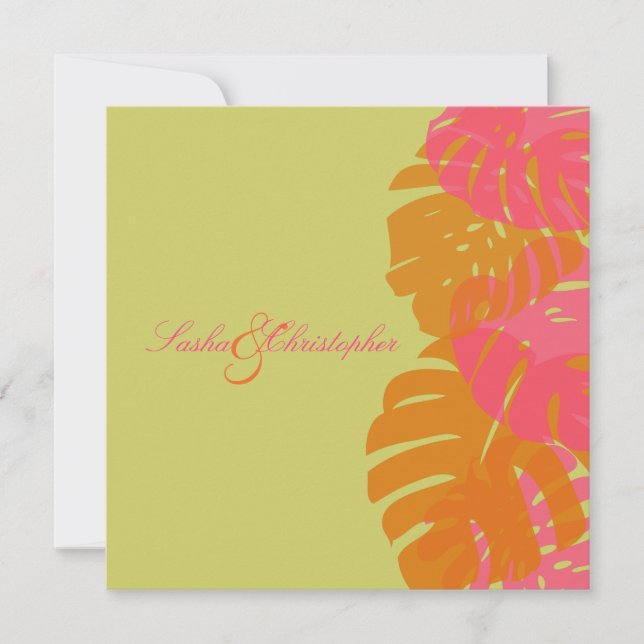 Invitation Monstère PixDezines, film tropical (Devant)