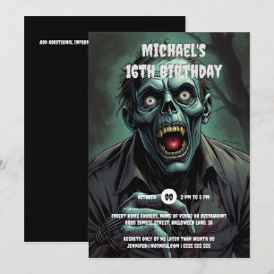 Invitation Monstre de vampire ghoul Ghoulish adultes éffrayan