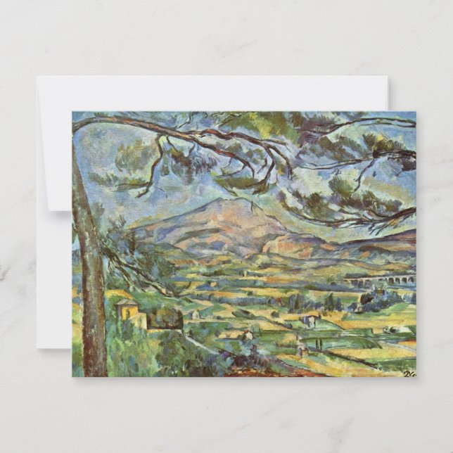 Invitation Mont Sainte-Victoire Par Paul Cézanne (Meilleure Q (Devant)