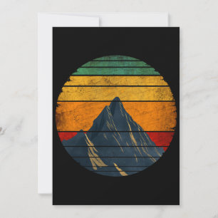 Invitation Montagne d'Escalade vintage Retro Mountain