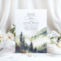 Montagnes Forêt Fog Soirée Boho Fête des mariées