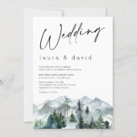 Montagnes modernes Wilderness Minimaliste Mariage