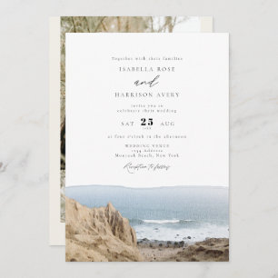 Invitation MONTAUK Beach New York Watercolor Mariage