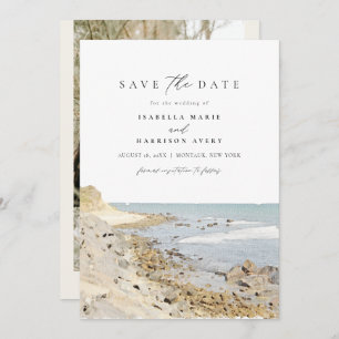 Invitation MONTAUK NEW YORK Watercolor Beach Enregistrer la d
