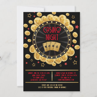 Invitation MONTE CARLO CASINO NIGHT Fund Raisonnement de l'in