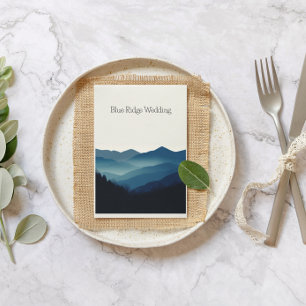 Invitation Montebello VA Mariage dans les montagnes de Blue R