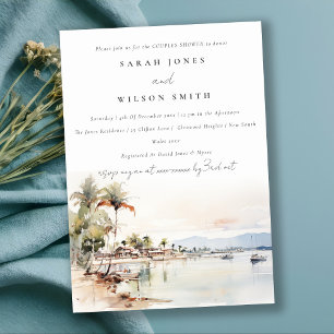 Invitation Montego Bay Jamaïque Paysage Couples douche