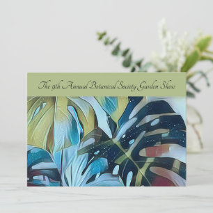 Invitation Moody Blue Monstera Botanique Direct Mail Promo An