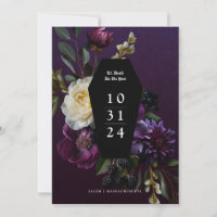 Moody Elegant Purple Jardin gothique Floral Sauvez