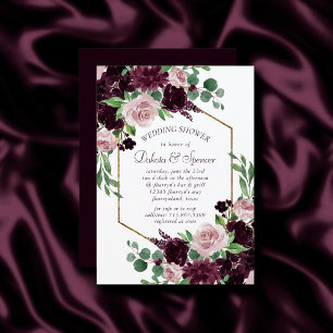 Invitation Moody Passion   Douche florale violet spectaculair