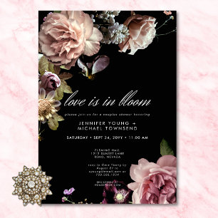Invitation Moody Pastel Love Est En Fleur Couples Douche